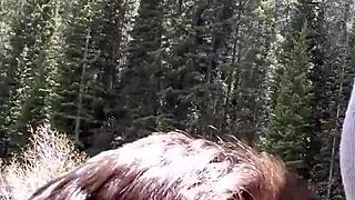 Petite Latinas Sucks Huge Cock And Swallowed Cum By Riverfront