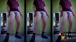 Alejandro Mistral's Hard Cock In Underwear!