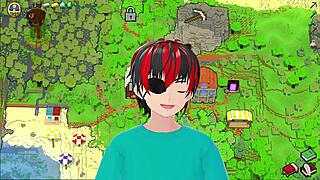 Hot Babe In Underwear Parodies Hornycraft With Big Tits