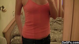 I wach young blonde masturbate in front of mirror