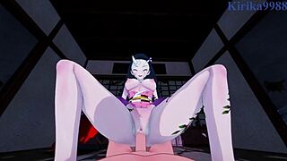 Nezuko and Daki in intense POV encounter