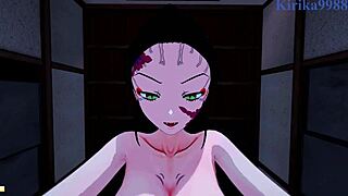 Nezuko and Daki in intense POV encounter