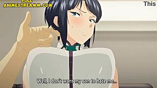 Episode 1 of Hentai Hajimete no Hitozuma featuring a beautiful babe with big tits.