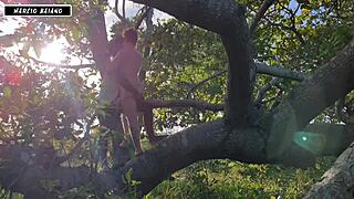 sexy wife offers anal to monster cock in amazon forest