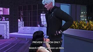 in this 3d hentai, naughty anime girls have playful sex