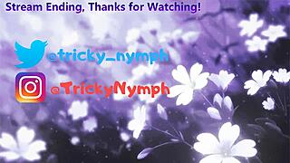 rave slut cums hard on stream