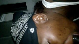 cheating ebony mom sucks big black cock