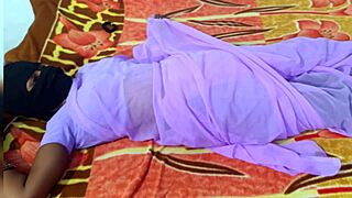 desi indian couple homemade in saree blouse, shaved pussy tight dirty talk natural tits