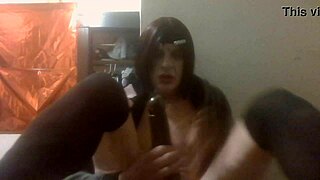Tranny 881 discovers a bigger black cock