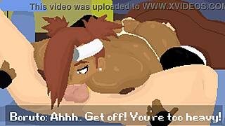 Asian femdom rides big cock cowgirl, creampie in boobs and big ass hentai.