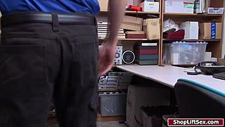 blonde thief bangs officer to escape, feeling so torn