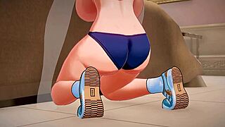 Moaning aki nijou's big bouncing tits in 3d hentai 😍