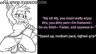 My first short joi with amy rose, caught her fingering herself.