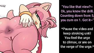 My first short joi with amy rose, caught her fingering herself.