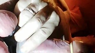 Working out at the evening gym session with various exercises