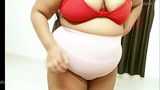 big boobs sexy lady enjoys intimate moments