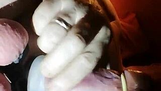 Working out at the evening gym session with various exercises