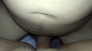 Her beautiful red pussy filled with cum