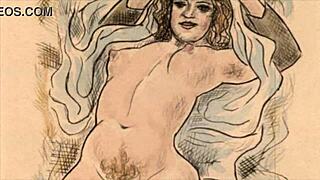 Vintage Erotic Drawings of Antique Cartoons and Anime Hentai