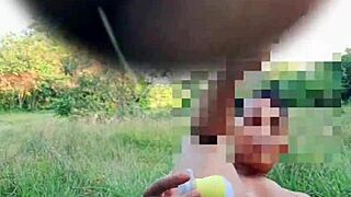 Gay man’s outdoor solo naked pleasure in Myanmar