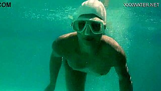 Masturbating NAKED petite brunette PORNSTAR