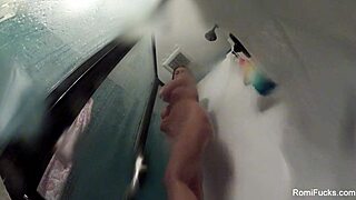 romi rain showers in nude solo masturbation scene