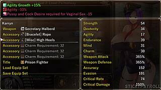 karryns prison - girlfriend and step girlfriend fucking her friends in hentai sex game part 5