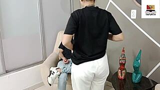 My stepsister asked me to teach her how to fuck with her boyfriend, and I gave her a good pounding like a bitch - part 1