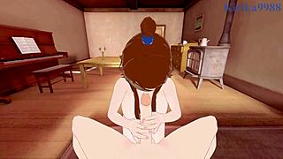 Mei Terumi and Konan in wild Naruto hentai sex