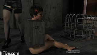 angel gets a naughty facial torment, all over her face.