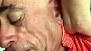 Rear View Deepthroat Gagging