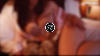 young 18+ brunette wife guides edging masturbation at home