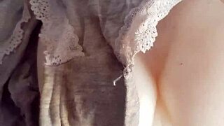 In a retro vibe, she played with toys for a steamy blue film scene in 1977.