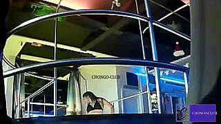 In Cuenca, a latina couple engages in voyeur blowjob with BIG COCK and small tits.