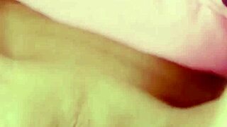 cheeeeekymissy shows extreme close up of her shaved pussy gaping.