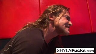 sexy SHYLA STYLEZ in HOT THREESOME with BLOWJOB PUSSY ASS and CUMSHOT