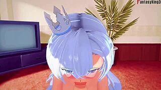 Check out Argus having hard sex in Azur Lane fantasy hentai step 2