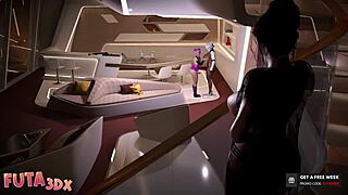 pink haired futa with big dick fucks the sex bot in futa3dx