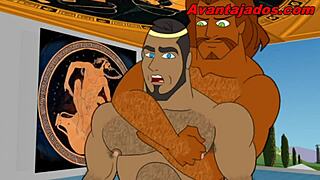 Check out these gay gods with huge cocks in cartoon porn 😏