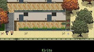 Girlfriend flashes big tits to pervert neighbor