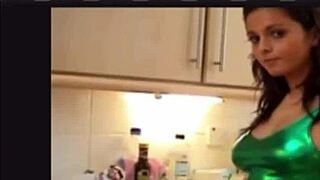 Naughty Brunette in Panties Drives Me Wild