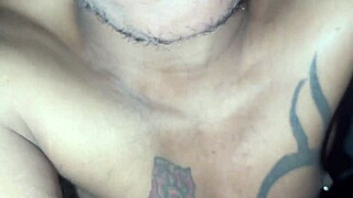 gay sex after party with horny guy bouncing on cock