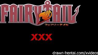 Wow, fairy tail hentai threesome with natsu lucy erza!