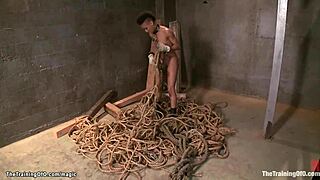 Ebony Slave Gets Bondage And Training