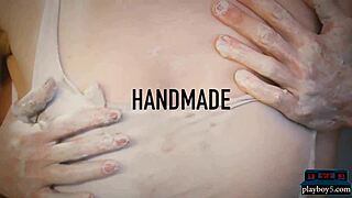 Stella Cox with big natural boobs sucks and fucks in erotic style.