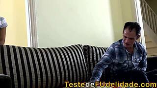 Uncle Fucks His Hot Brunette Niece On Sofa