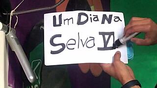 I am eating this little aunt's pussy with my penis