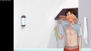 summertime saga cap 65 shows mature brunette's huge ass at work in 3d.