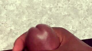 feeling so horny as i shoot huge cum on bathroom counter