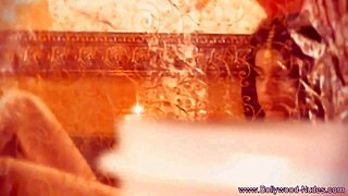 Brunette cougar undresses erotically, dancing and teasing with striptease